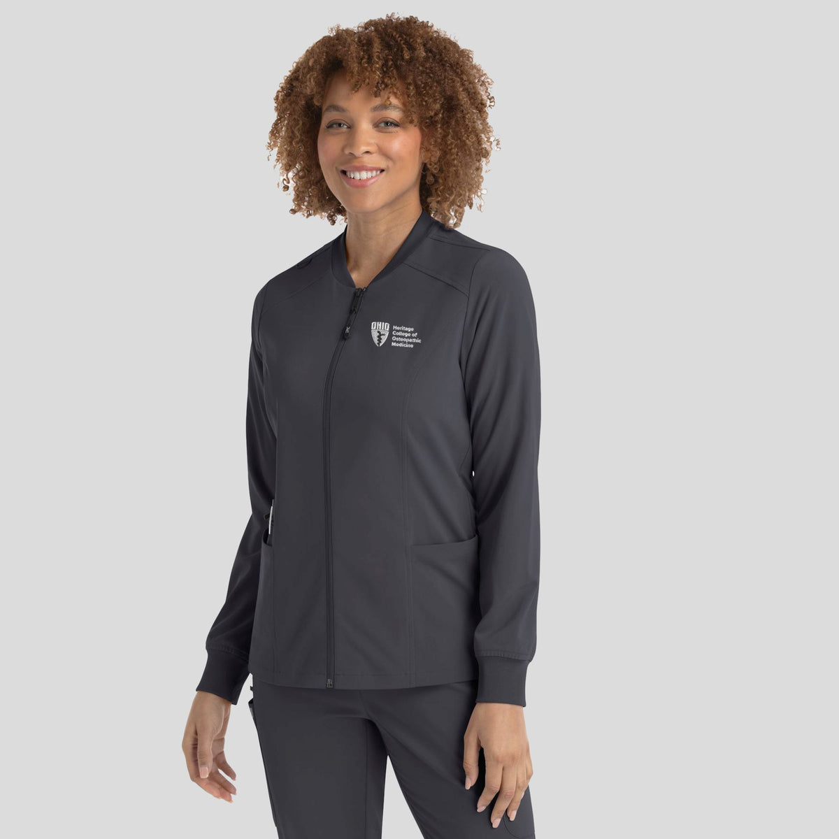 Ohio University Women’s Zip Jacket | Pewter