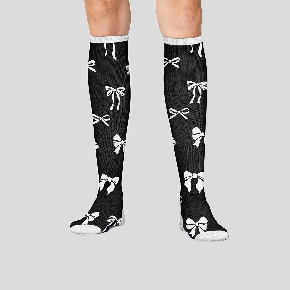 Women's 10-15mmHg Compression Socks | Romantic Bows